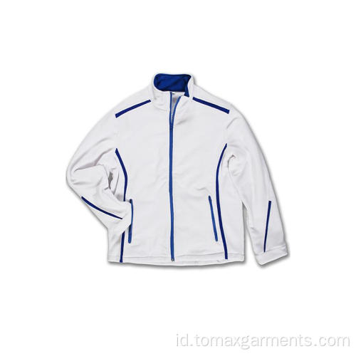 100% Polyester Bernapas Praktis Jaket Samping Praktis